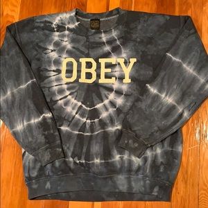 Obey Tye Dye Crewneck Sweatshirt